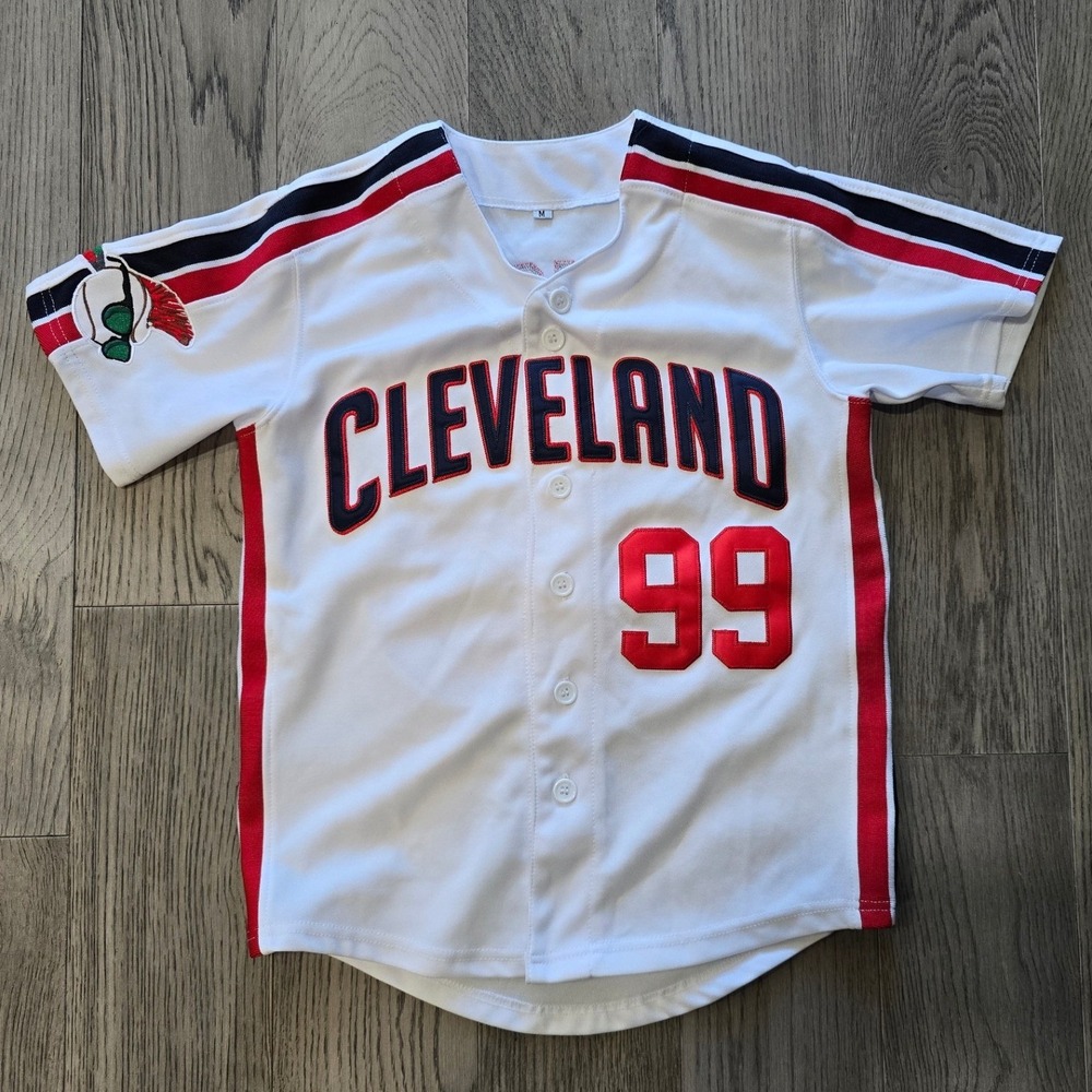 Ricky Vaughn 99 Cleveland Baseball Jersey YOUTH Medium Major League Wild Thing